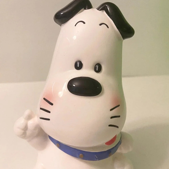 Vintage Ceramic Dog Coin Bank Victor Musical  Industries Inc 6.5 Inch Figurine - Picture 14 of 16